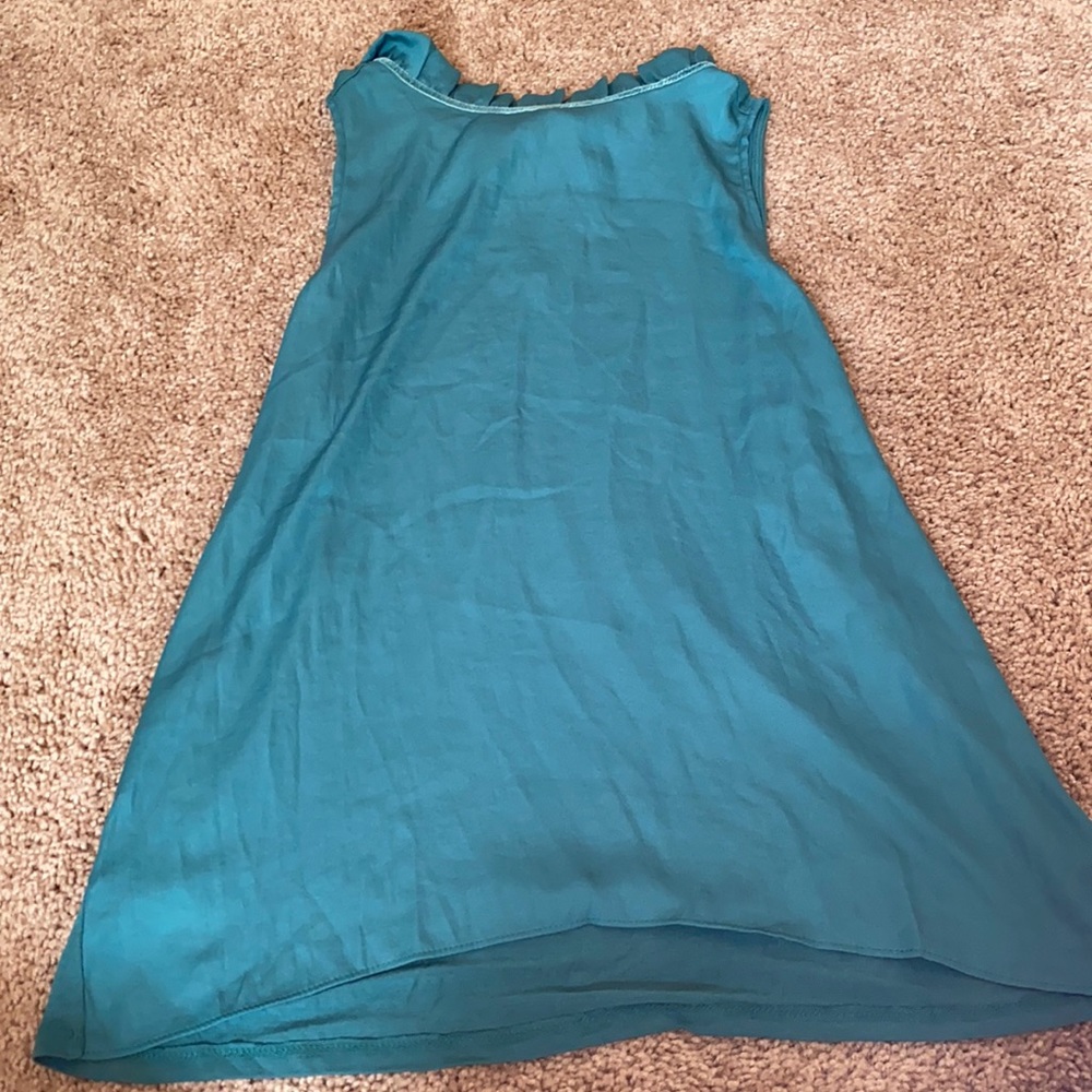 Silky teal tank